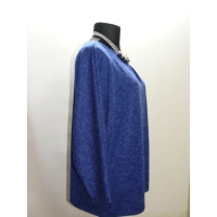 Melanżowy luźny sweter OVERSIZE kobaltowy XXL